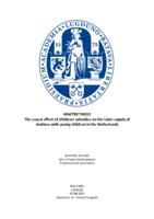 The causal effect of childcare subsidies on the labor supply of mothers with young children in the Netherlands