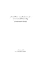 Social Trust and Preference for Government Ownership