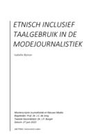 Etnisch inclusief taalgebruik in de modejournalistiek