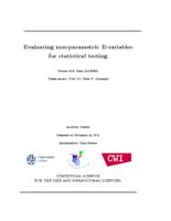 Evaluating non-parametric E-variables for statistical testing