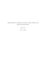 Meta-analysis for continuous outcomes with a baseline and follow-up measurement