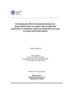 Estimating the effect of treatment timing from observational dataof couples with unexplained subfertility