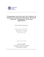 Comparing survival rates for clusters of depressive symptoms found by Network Analysis’ community detection algorithms