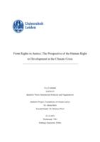 From Rights to Justice: The Prospective of the Human Right to Development in the Climate Crisis