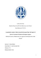 A quantitative analysis: Rally Around the European Flag, The Impact of Russia’s invasion of Ukraine on European Support.