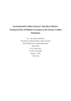 Environmental Conflict in Kenya’s Tana River District: Tracing the Role of Political Corruption in the Scarcity-Conflict Mechanism