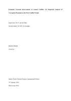 Economic External Interventions in Armed Conflict: An Empirical Analysis of Corruption Dynamics in the Post-Conflict Period.