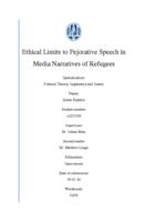 Ethical Limits to Pejorative Speech in Media Narratives of Refugees