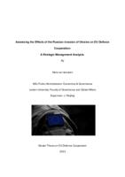 Assessing the Effects of the Russian invasion of Ukraine on EU Defence Cooperation: A Strategic Management Analysis