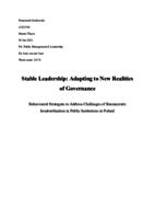 Stable Leadership: Adapting to New Realities of Governance