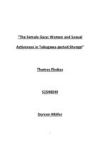 The Female Gaze: Women and Sexual Activeness in Tokugawa-period Shunga