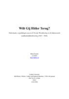 Wilt Gij Hitler Terug?