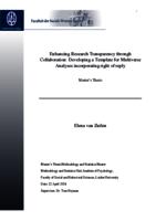 Enhancing Research Transparency through Collaboration: Developing a Template for Multiverse Analyses incorporating right of reply