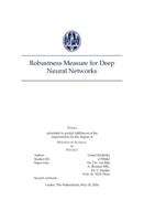 Robustness Measure for Deep Neural Networks