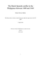 The Dutch-Spanish conflict in the Philippines between 1600 and 1648