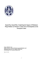 Equal Pay, Equal Play: Exploring the Impact of Minimum Wage Policies on Women’s Labor Force Participation in the European Union