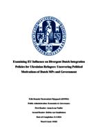 Examining EU Influence on Divergent Dutch Integration Policies for Ukrainian Refugees