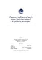 Quantum Architecture Search using NeuroEvoluion of Augmenting Topologies