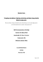 Navigating contradictions: Exploring ecobordering and climate change denial in British far-right parties