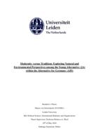 Modernity vs Tradition: Exploring Natural and Environmental Perspectives among the Young Alternative (JA) within the Alternative for Germany (AfD)