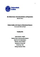 Political Stability and its Impacts on Humanitarian Response