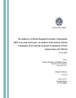 The influence of African Regional Economic Communities (RECs) on coup occurrence: An analysis of the Eastern African Community (EAC) and the Economic Community of West African States (ECOWAS)