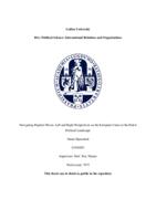 Navigating Populist Waves: Left and Right Perspectives on the European Union in the Dutch  Political Landscape