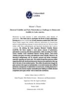 Electoral Volatility and Party Polarization as Challenges to Democratic Stability in Latin America