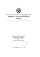 Spherical collapse in Galileon models