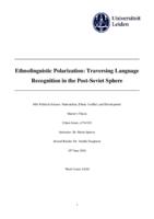 Ethnolinguistic Polarization: Traversing Language Recognition in the Post-Soviet Sphere