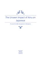 The Unseen Impact of Ainu on  Japanese