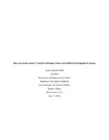 Does your home matter? Analysis of Housing Tenure and Political Participation in Europe