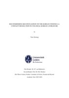 RECONSIDERING RECONCILIATION ON THE KOREAN PENINSULA: CONFLICT RESOLUTION IN COLONIAL KOREAN LITERATURE