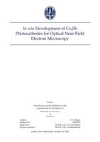 In situ Development of Cs3Sb Photocathodes for Optical Near-Field Electron Microscopy