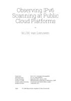 Observing IPv6 Scanning at Public Cloud Platforms