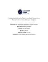 The bargaining practices of small states surrounding the European Green Deal and the characteristics which explain their efforts