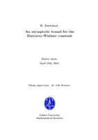 An asymptotic bound for the Barroero-Widmer constant