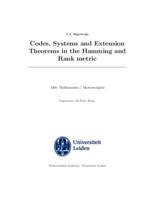 Codes, Systems and Extension Theorems in the Hamming and Rank metric