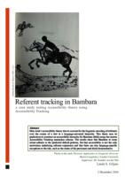 Referent Tracking in Bambara