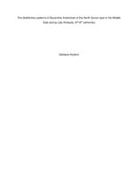 The distribution patterns of Byzantine Amphorae of the North Syrian type in the Middle East during Late Antiquity (5th-8th centuries)