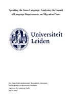 Speaking the Same Language: Analysing the Impact of Language Requirements on Migration Flows