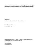 Attention to distant solutions amidst negative performance: A vignette experiment on development planners from multiple regions in Indonesia